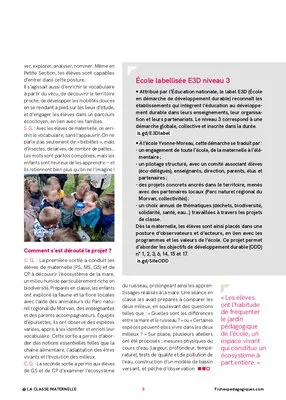 « Nos élèves ont exploré les écosystèmes »