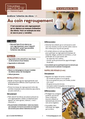 Améliorer l'attention des élèves