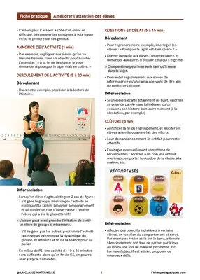 Améliorer l'attention des élèves
