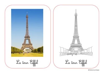 Paysages et monuments de France : affichettes et coloriages