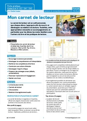 Mon carnet de lecteur