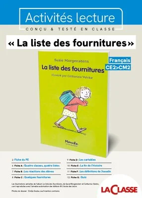 « La liste des fournitures »