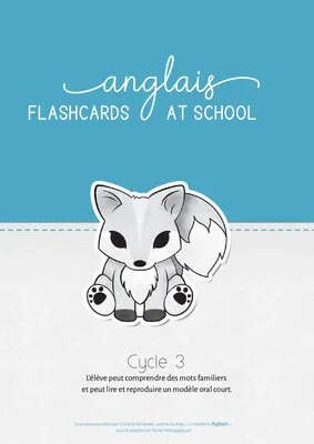 Flashcards anglais « At school » - Vocabulaire de l’école