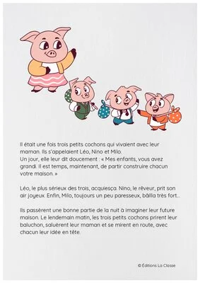 Les trois petits cochons : activités de lecture et histoire à projeter en Cycle 2