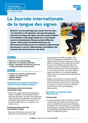 Journée internationale de la langue des signes