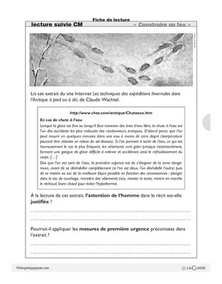 Construire un feu (1) / Lecture suivie