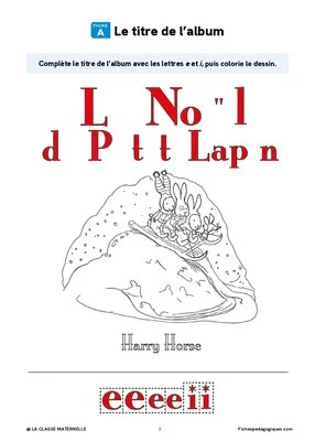 « Le Noël de Petit Lapin » : activités de langage en MS-GS