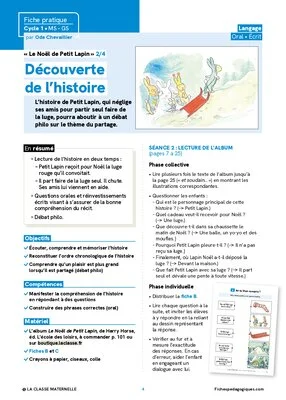 « Le Noël de Petit Lapin » : activités de langage en MS-GS