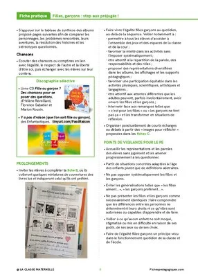 Filles, garçons : stop aux préjugés !