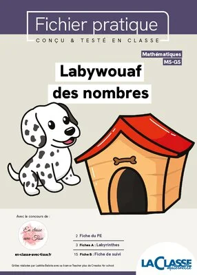 Labywouaf des nombres - 12 labyrinthes mathématiques MS-GS