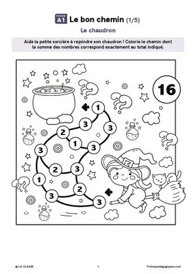 Le bon chemin : 5 labyrinthes mathématiques pour travailler l'addition et le calcul mental