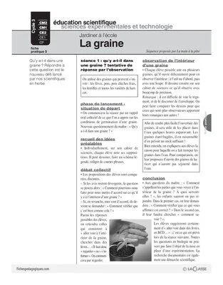 Jardiner (5 / La graine