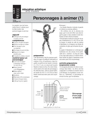 Journal (13) / Personnages à animer (1)