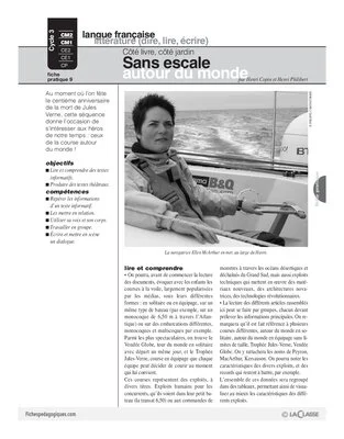 Côté livre, côté jardin (9) / Sans escale
