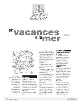 Vacances à la mer (CP)