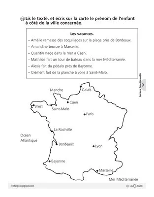 Vacances à la mer (CP)