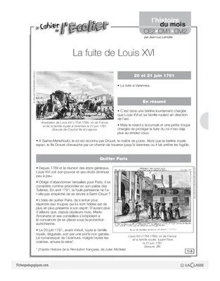 L'histoire du mois (16) / La fuite de Louis XVI
