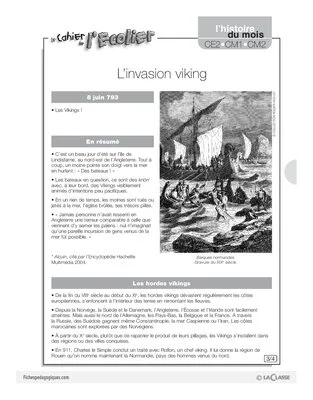 L'histoire du mois (17) / L'invasion viking