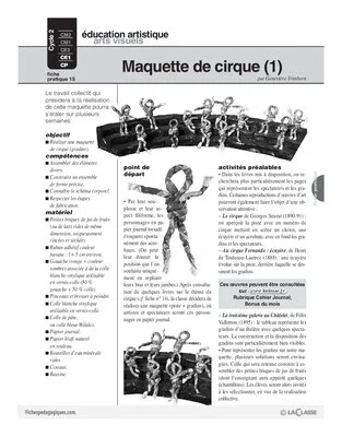 Journal (15) / Maquette de cirque (1)