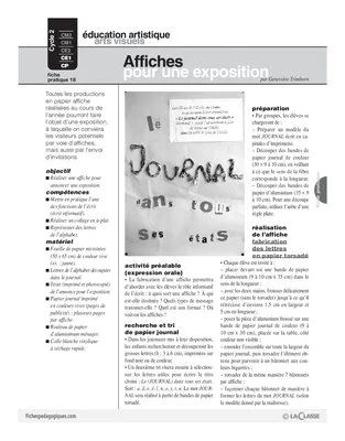 Journal (18) / Affiches pour une exposition