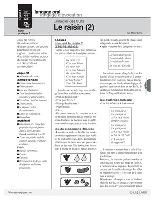 L'imagier des fruits : Le raisin (2)