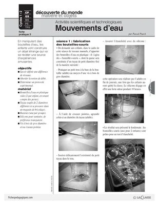 Sciences et techno (3) / Mouvements d'eau