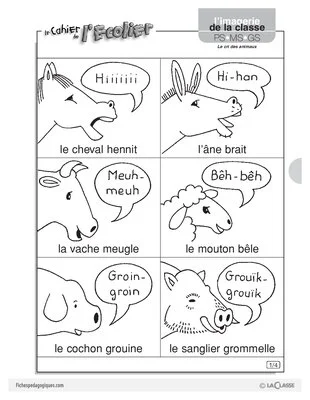 Le cri des animaux (Imagerie)