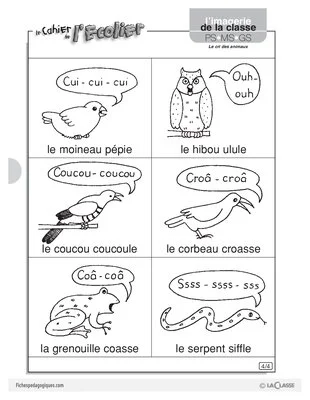 Le cri des animaux (Imagerie)