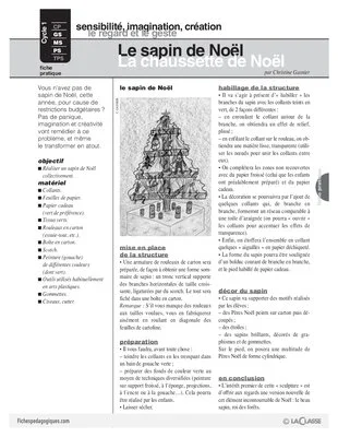 Le sapin et la chaussette de Noël