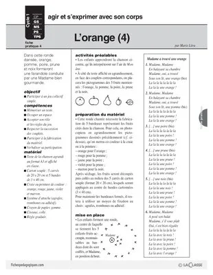 L'imagier des fruits : L'orange (4)