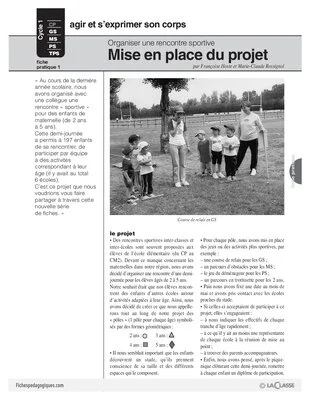 Organiser une rencontre sportive (1)