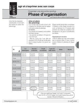Organiser une rencontre sportive (2)