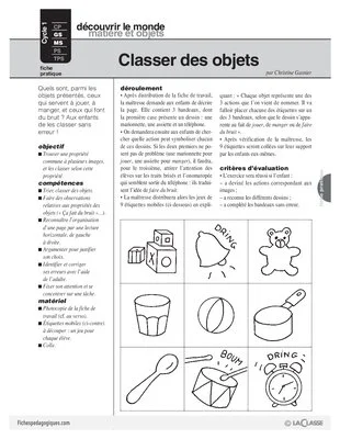 Classer des objets