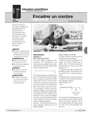 Encadrer un nombre décimal