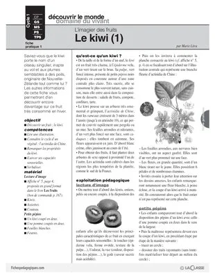 L'imagier des fruits : Le kiwi (1)