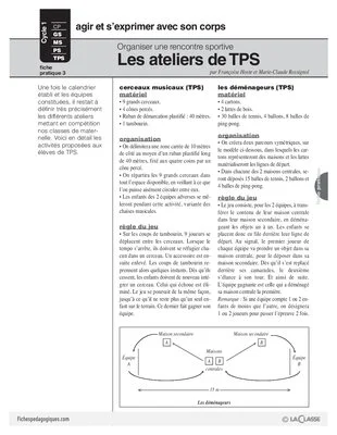 Organiser une rencontre sportive (3) / Ateliers de TPS
