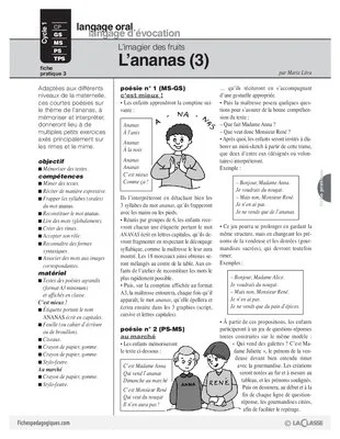 L'imagier des fruits : L'ananas (3)