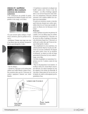 Sciences et techno (6) / Lumière et couleurs