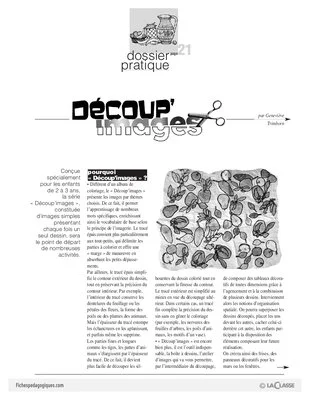Découp'images: fruits et animaux de la ferme