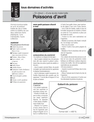 Les poissons d'avril