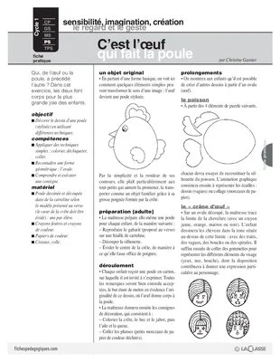 C'est l'oeuf qui fait la poule