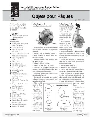 Objets pour Pâques