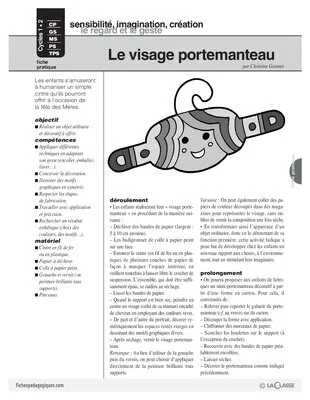 Le visage portemanteau