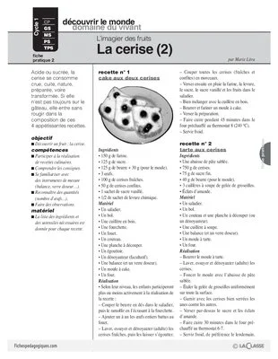 L'imagier des fruits : La cerise (2)