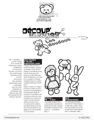 Découp'images: les doudous