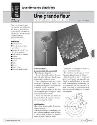 Une grande fleur pour ma maman