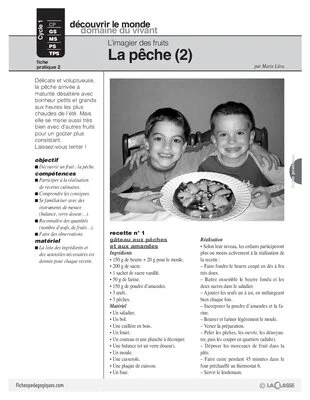 L'imagier des fruits : La pêche (2)