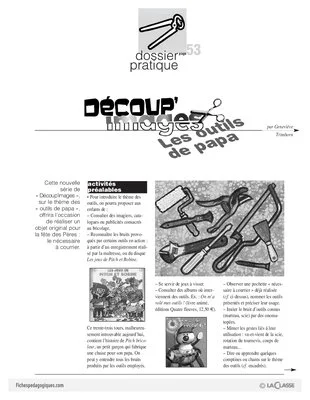 Découp'images: les outils de papa