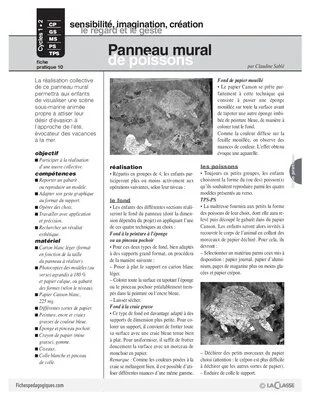 Panneau mural de poissons