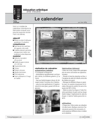 Le calendrier